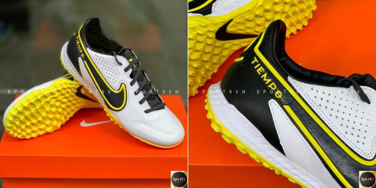 Nike Tiempo React Legend 9 Pro TF - Trắng/Đen/Vàng - DA1192-107